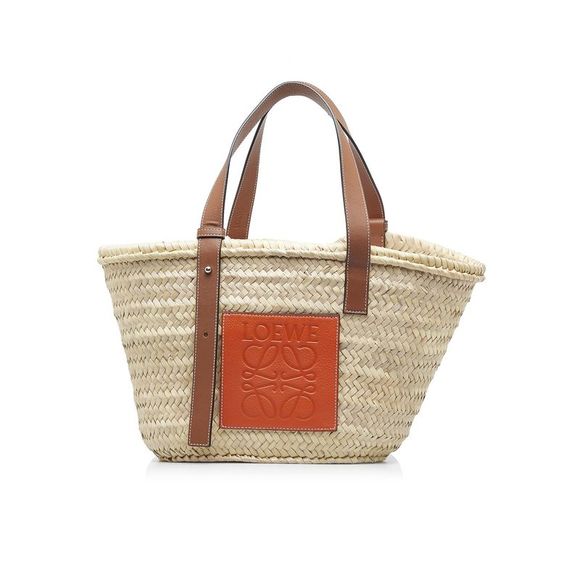 Loewe Handbags - Loewe Raffia Basket Tote Bag
